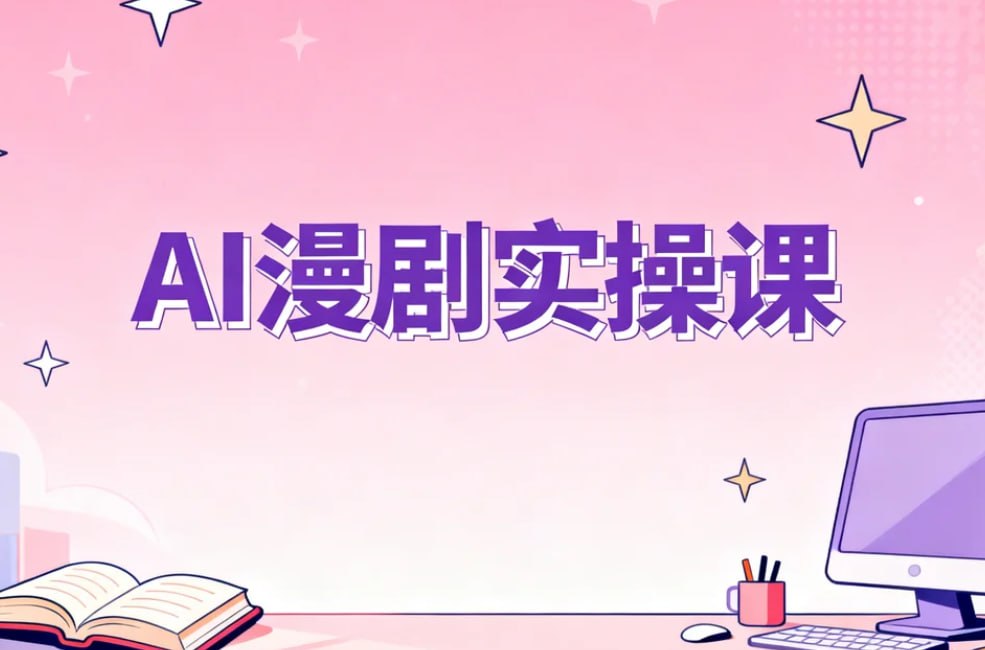 AI漫剧全流程实操课，从基础认
